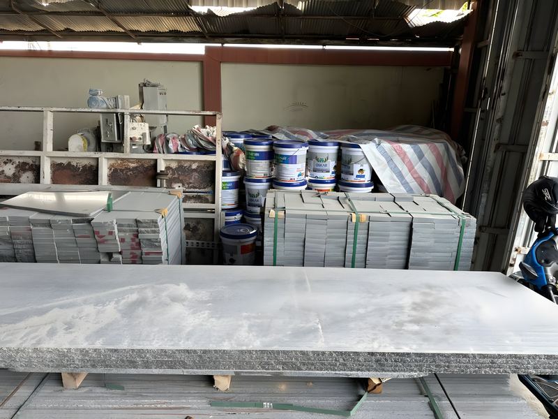 Flamed Black Granite